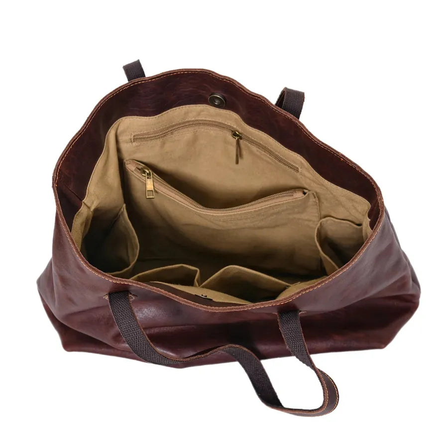 JMT-133002 Custom Vintage Genuine Leather Tote Bag for All Seasons