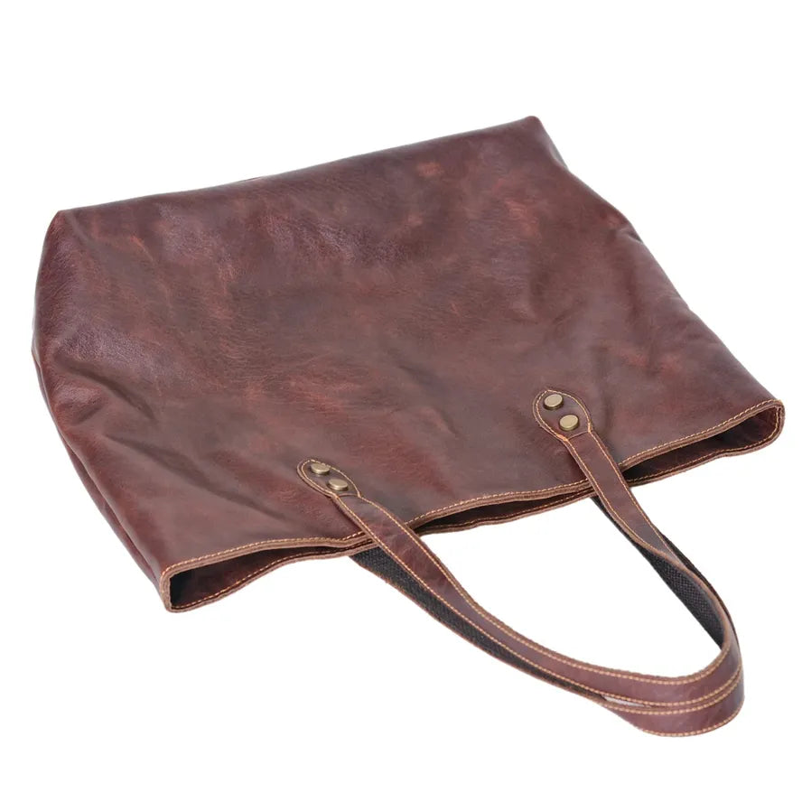 JMT-133002 Custom Vintage Genuine Leather Tote Bag for All Seasons