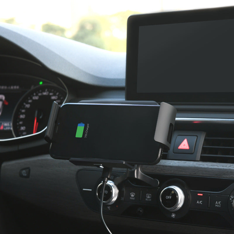 JMT-133002 Universal Clip-on Wireless Car Charger Bracket for Tablets and Smartphones