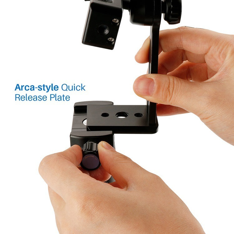 JMT-133322 360-Degree Adjustable Metal Phone Holder with Quick Release - Aluminum Alloy Design