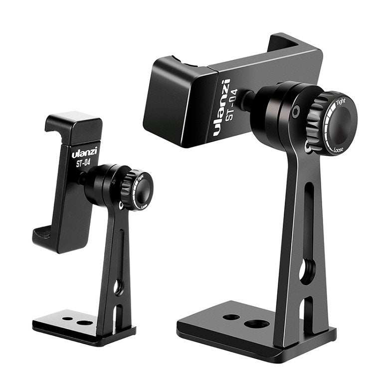 JMT-133322 360-Degree Adjustable Metal Phone Holder with Quick Release - Aluminum Alloy Design
