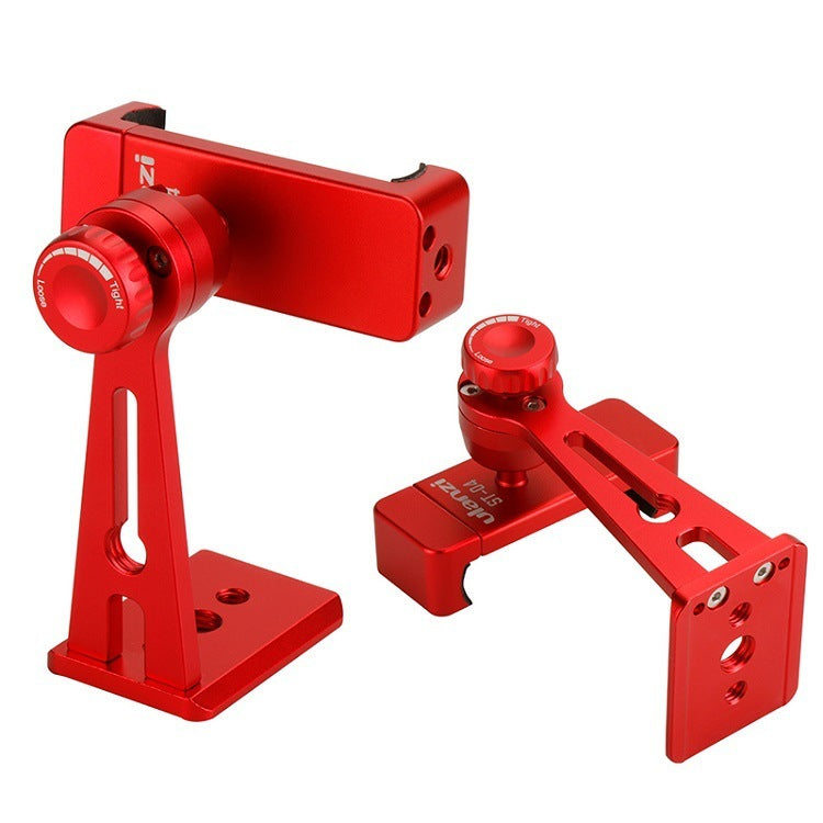 JMT-133322 360-Degree Adjustable Metal Phone Holder with Quick Release - Aluminum Alloy Design