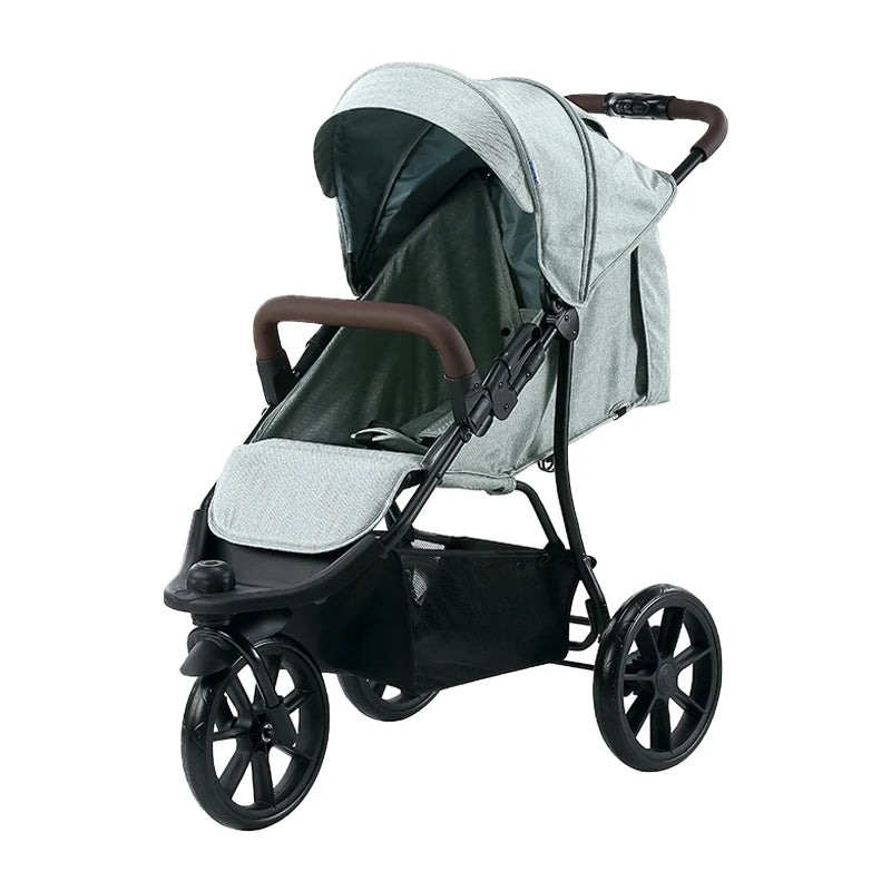 JMT-133322 Luxury Three-Wheel Portable Baby Jogger Stroller for Toddlers and Kids