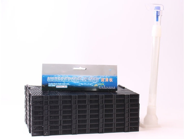 JMT-133642 Air Filtration Plate for Fish Tanks - Bottom Filter with Splicing Capability, Non-Woven Fabric, 14*7*31cm