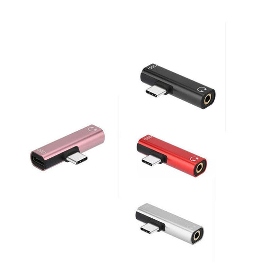 JMT-133642 Type-C Dual Function Audio Adapter for Charging and Listening
