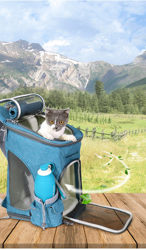 JMT-133706 Compact Folding Shoulder Cat Carrier Bag for Travel and Outdoor Use