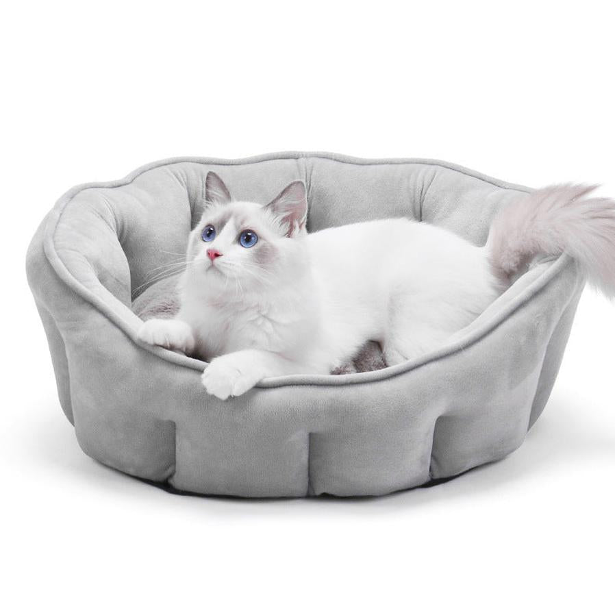 JMT-133770 Cozy Plush Cat Kennel with Hammock - Warm Winter Pet Bed, 46*46*23cm