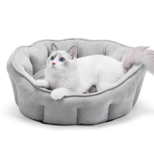 JMT-133770 Cozy Plush Cat Kennel with Hammock - Warm Winter Pet Bed, 46*46*23cm