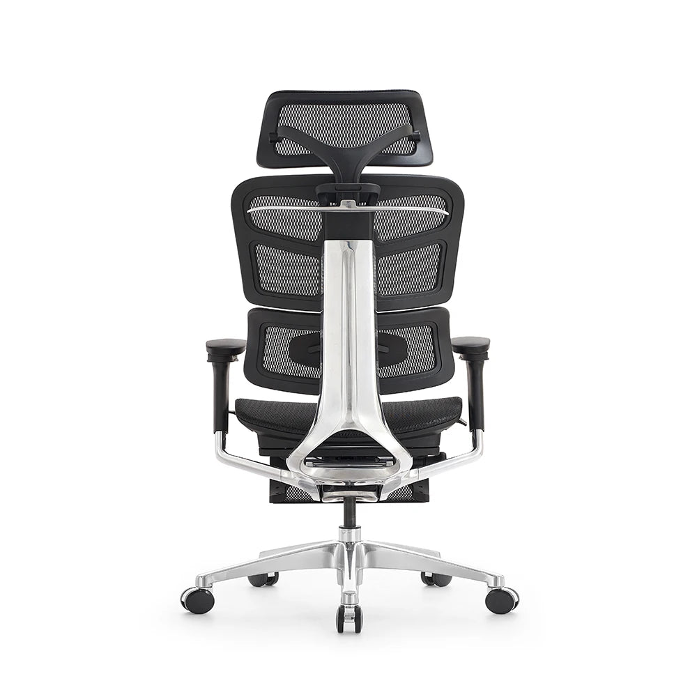 JMT-133770 Ergonomic Office Chair with 4D Armrests and Footrest – Luxury Mesh Swivel Executive Design, BIFMA Certified