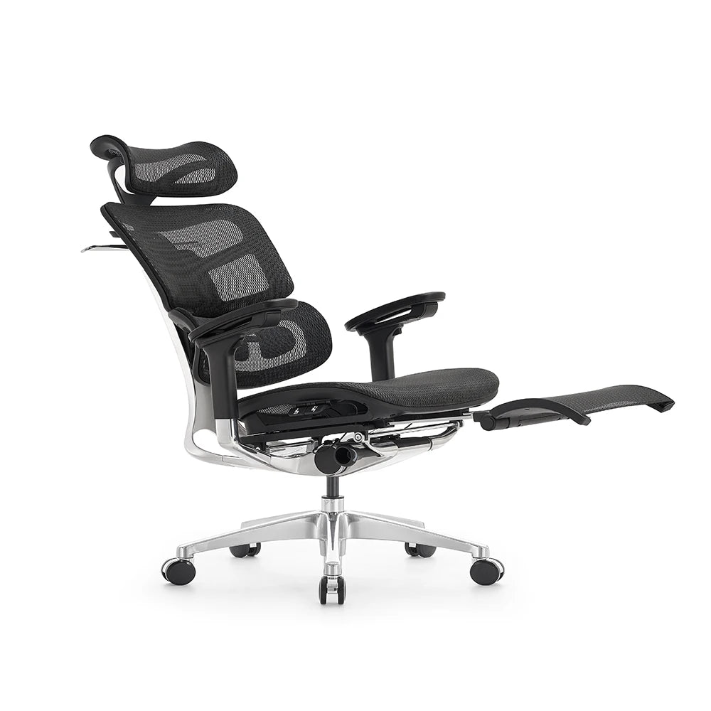 JMT-133770 Ergonomic Office Chair with 4D Armrests and Footrest – Luxury Mesh Swivel Executive Design, BIFMA Certified