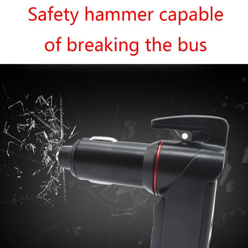 JMT-134154 Emergency Escape Tool for Cars - Fireproof, Compact Window Breaker and Seatbelt Cutter