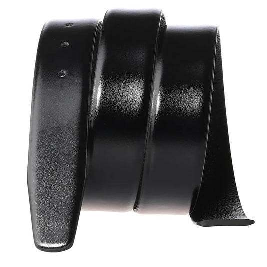 JMT-134218 Men's Black Denim Pattern Pin Buckle Perforated Belt Model LY34-391