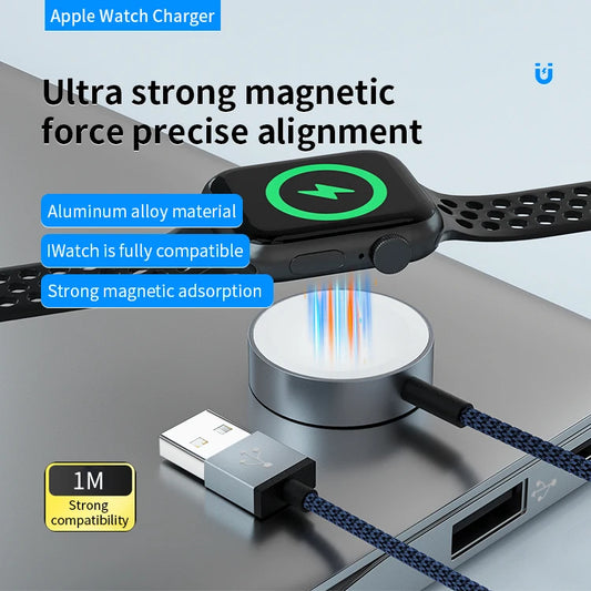 JMT-134282 Magnetic Wireless Charging Cable for Apple Watch - USB Qi Charger