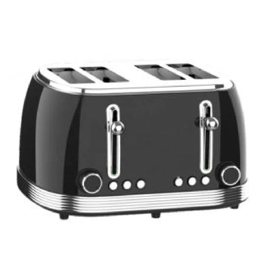JMT-134282 Stainless Steel 4-Slice Toaster with Electronic Browning Control and Slide-Out Crumb Tray, Blue