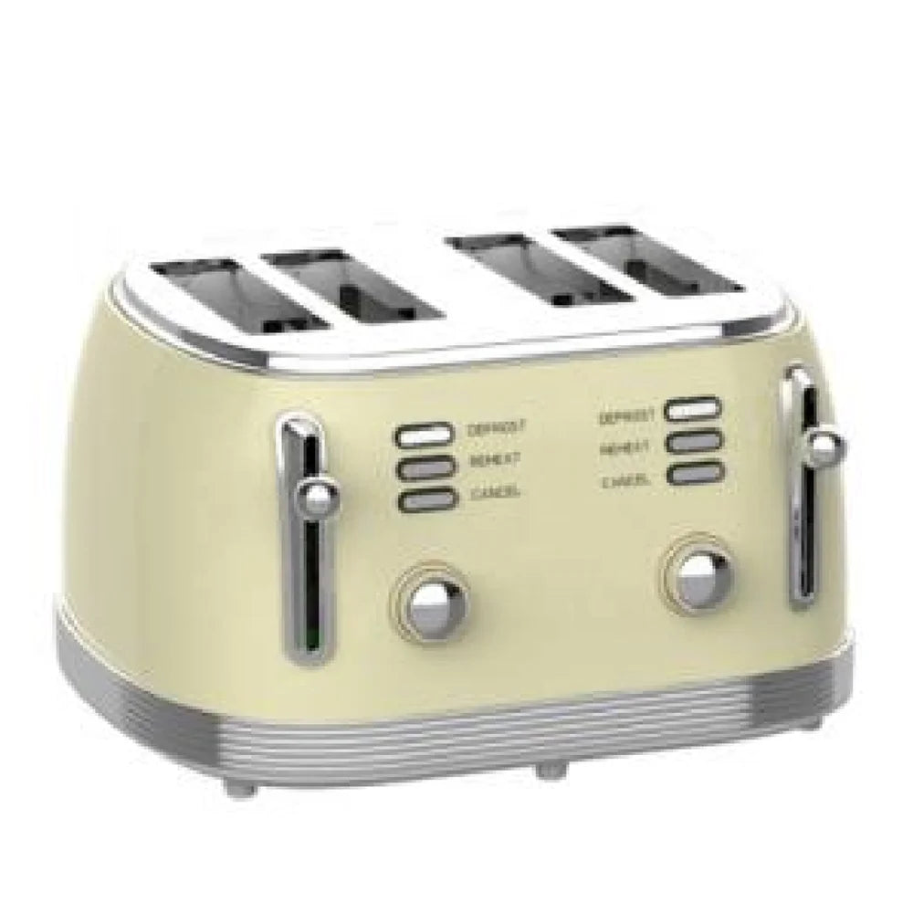 JMT-134282 Stainless Steel 4-Slice Toaster with Electronic Browning Control and Slide-Out Crumb Tray, Blue