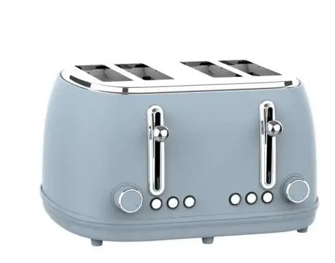 JMT-134282 Stainless Steel 4-Slice Toaster with Electronic Browning Control and Slide-Out Crumb Tray, Blue