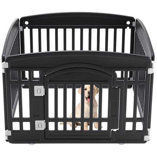 JMT-134474 Pet Playpen for Small to Medium Dogs - Safe, Durable, Adjustable, and Portable Indoor/Outdoor Fence with Rounded Corners, 4-Panel and 6-Panel Options Available