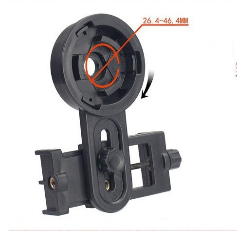 JMT-134474 Retractable Mobile Phone Holder for Telescopes - Fits Eyepiece Diameters 26.4-46.4mm and Phone Widths 56-98mm