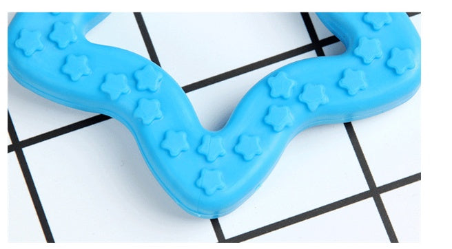 JMT-134602 Rubber Star Molar Stick for Dogs and Cats - Durable Tooth Grinding Toy