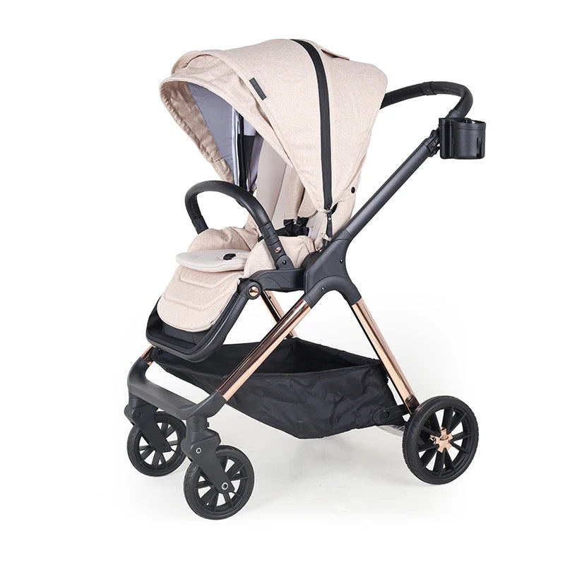 JMT-134794 3-in-1 Lightweight Baby Stroller with Car Seat, Basket, Reversible Design, and Cup Holder