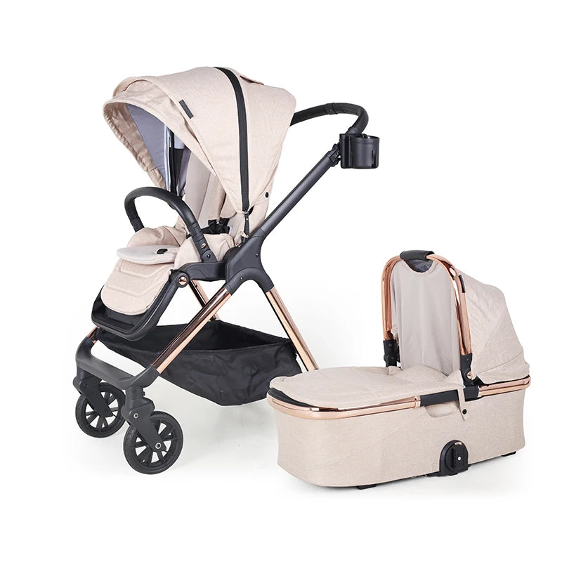 JMT-134794 3-in-1 Lightweight Baby Stroller with Car Seat, Basket, Reversible Design, and Cup Holder