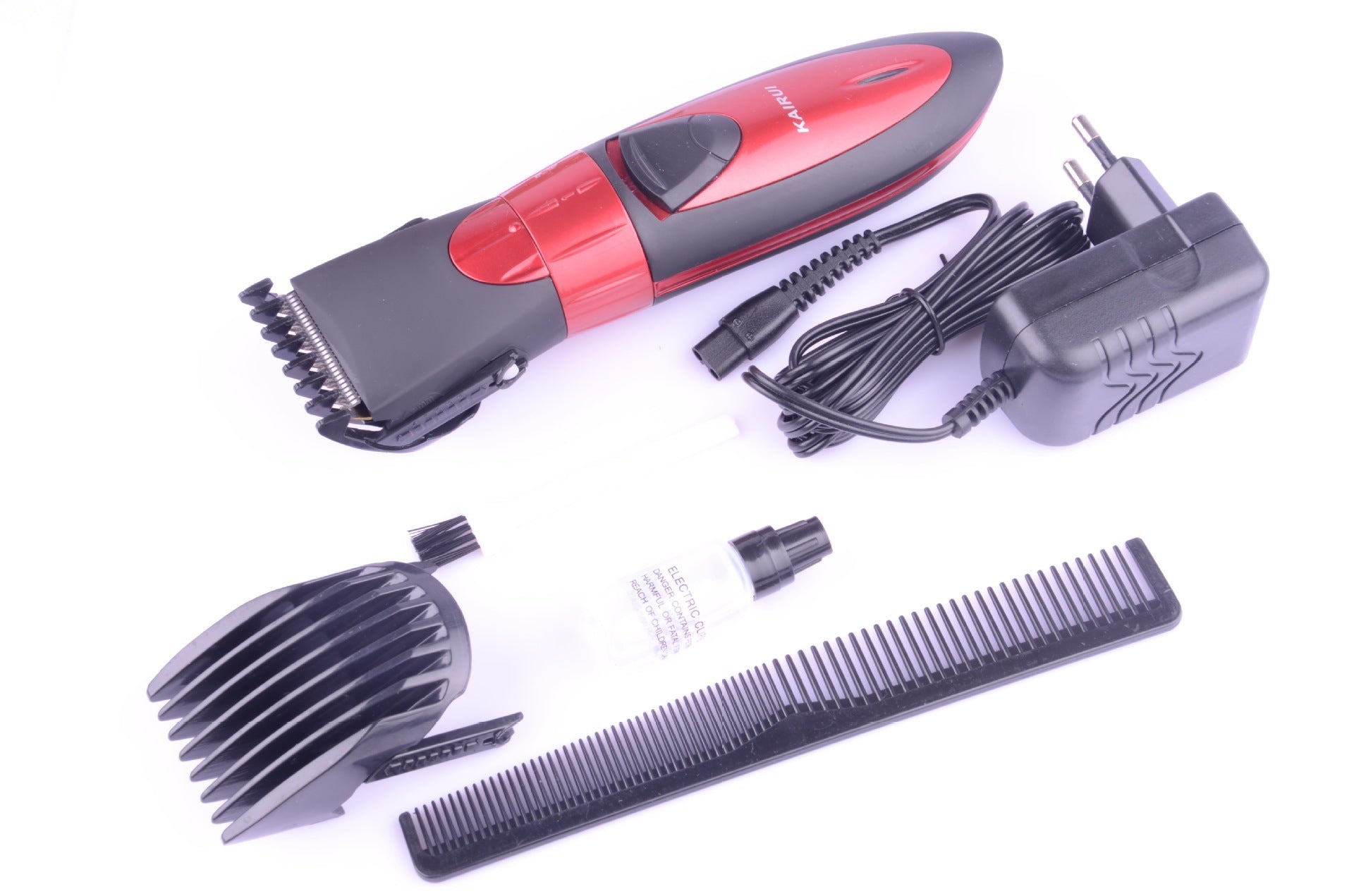JMT-134858 Professional Rechargeable Electric Hair Clipper with Titanium Alloy Blade and Waterproof Design - Model HC-001