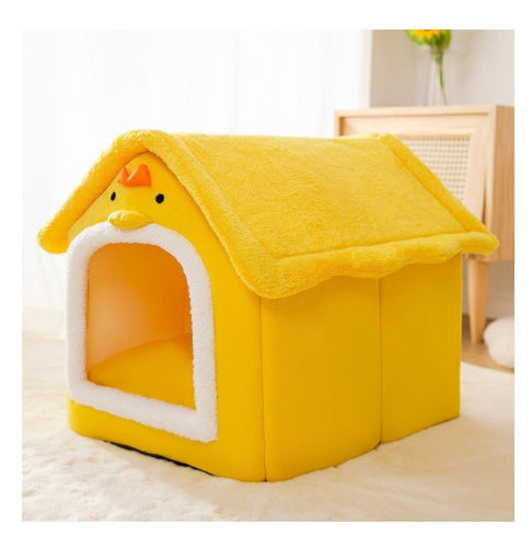 JMT-134922 Chick-Shaped Fully Enclosed Cat Litter House Nest in Multiple Colors and Sizes