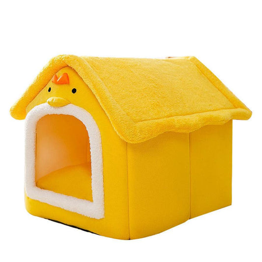 JMT-134922 Chick-Shaped Fully Enclosed Cat Litter House Nest in Multiple Colors and Sizes