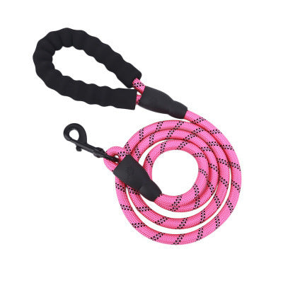 JMT-135114 Reflective Nylon Braided Traction Rope for Safe Dog Walking, 1.5m Length, Available in Various Colors