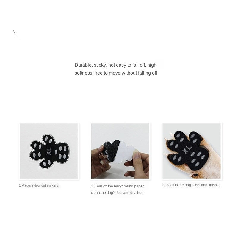 JMT-135242 Invisible Non-Slip Dog Foot Patch - Silica Gel and Nano Material Insole for All Dog Sizes