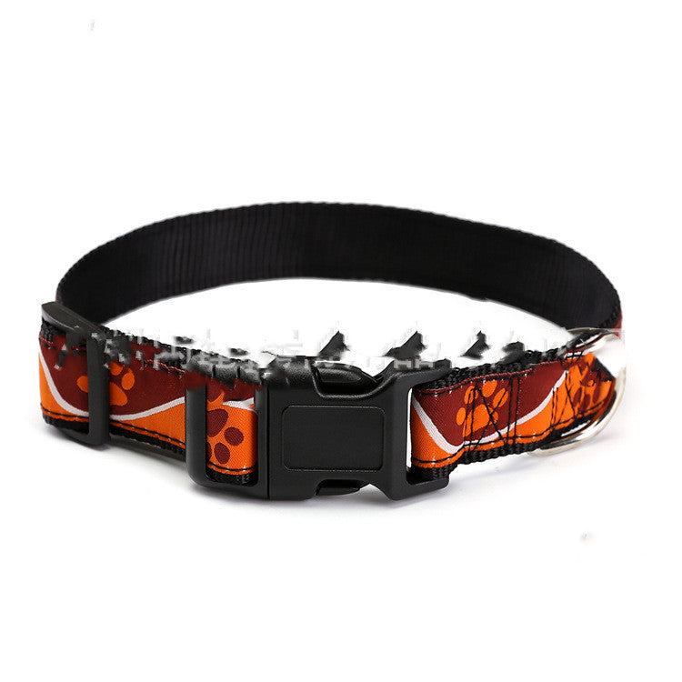 JMT-135434 Personalized Weaving Mark Pet Collar - Durable Nylon Webbing with Customizable Design