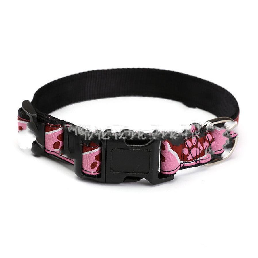 JMT-135434 Personalized Weaving Mark Pet Collar - Durable Nylon Webbing with Customizable Design
