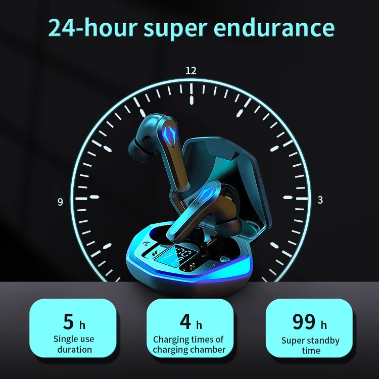 JMT-135434 True Wireless Bluetooth Earbuds with Hands-Free Functionality and Mini In-Ear Design for Gaming and Music