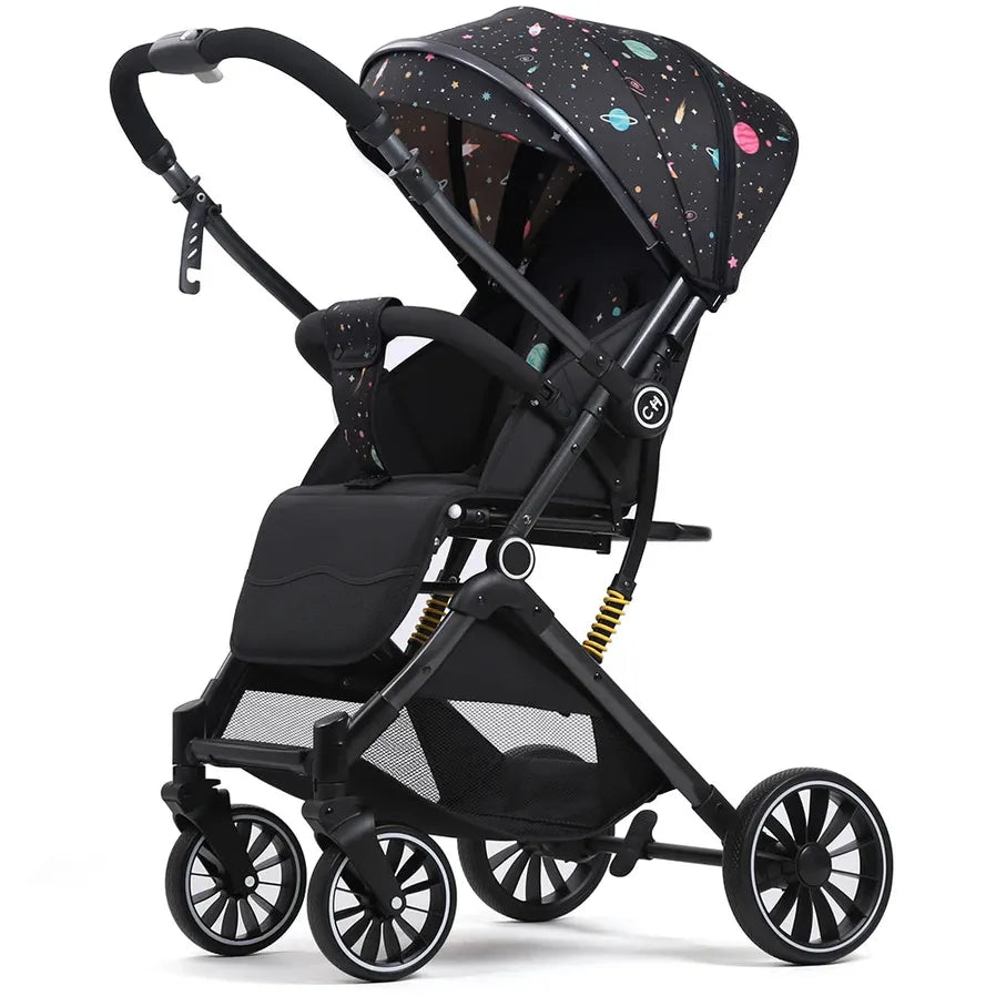 JMT-135626 Luxury Two-Way Push Lightweight Stroller for Newborns - Foldable Travel Baby Trolley Pram