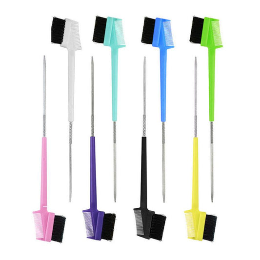 JMT-136202 Dual-Purpose Eyebrow Brush for Makeup Styling - Available in Multiple Colors