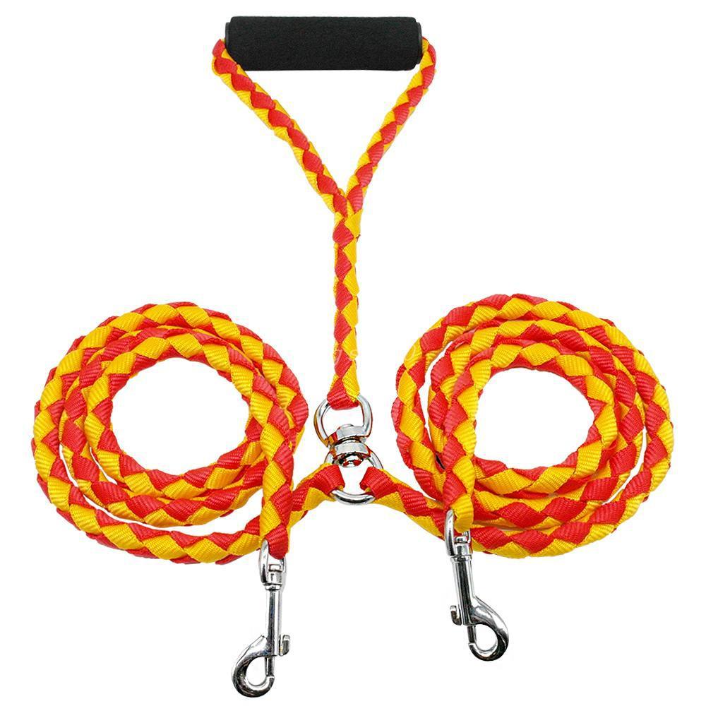 JMT-136266 Durable Braided PP Round Rope Dog Leash in Multiple Color Options