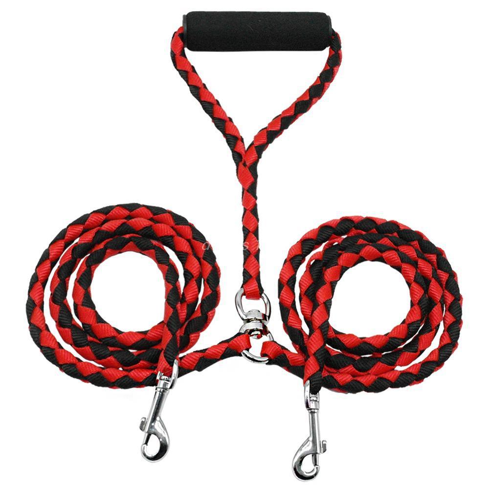 JMT-136266 Durable Braided PP Round Rope Dog Leash in Multiple Color Options