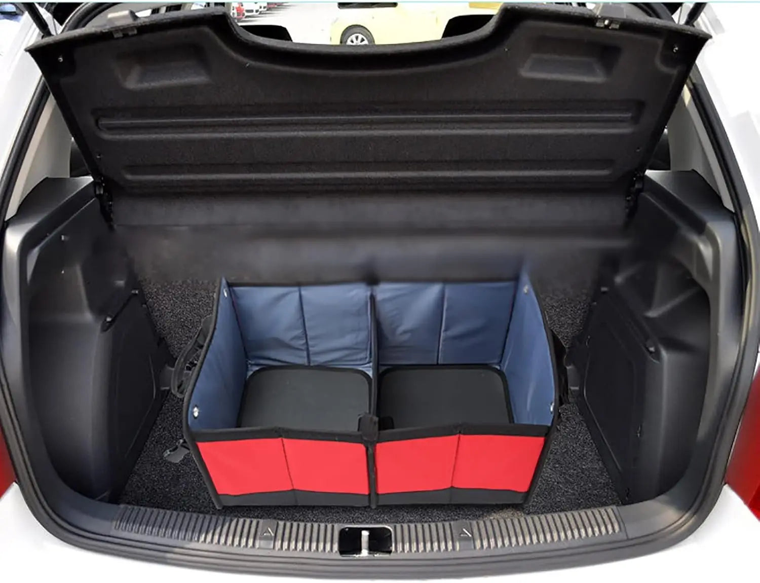 JMT-136394 Collapsible Waterproof Polyester Car Storage Organiser with Reinforced Handles