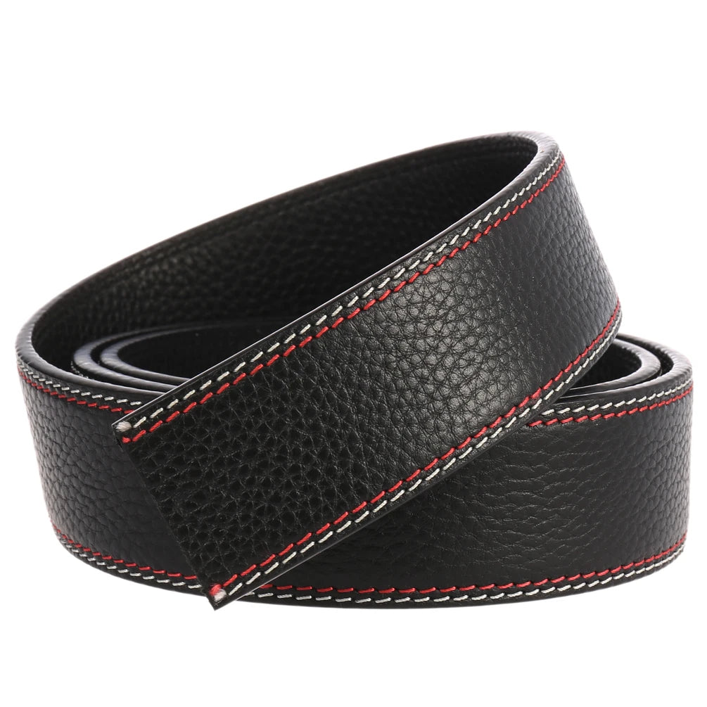 JMT-136522 First Layer Cowhide Colour Thread Men's Fashion Belt - Model LY35-3597