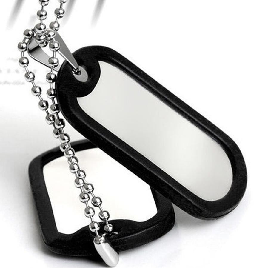 JMT-136586 Men's Titanium Steel Multi-Layer Pendant Necklace with Bead Chain - 60cm Length
