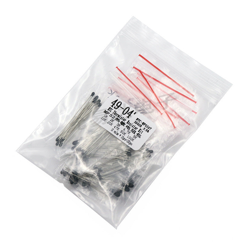 JMT-136586 NTC Thermal Resistor Pack 1K-100K, 3950B, 100 Pieces, Low Power, Metal Film