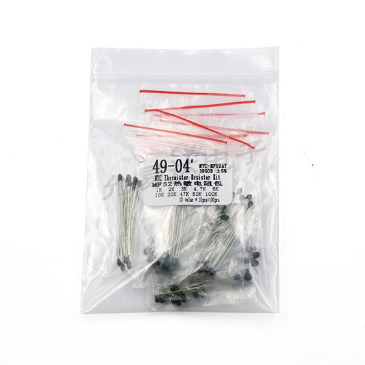 JMT-136586 NTC Thermal Resistor Pack 1K-100K, 3950B, 100 Pieces, Low Power, Metal Film