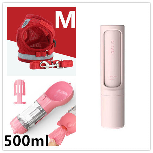 JMT-137098 Breathable Mesh Pet Harness with Durable Leash and Reflective Design for Small to Medium Dogs