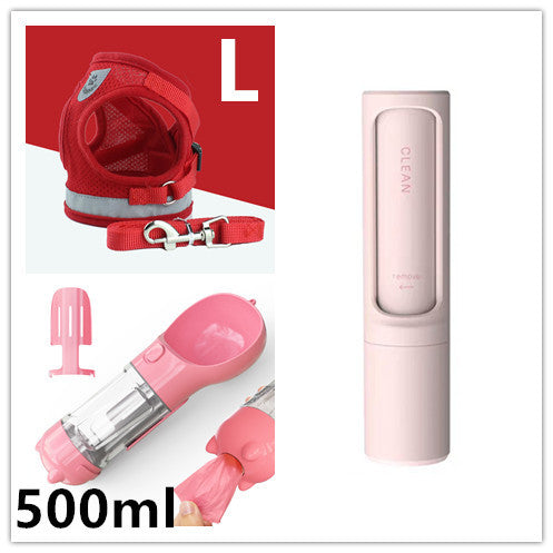 JMT-137098 Breathable Mesh Pet Harness with Durable Leash and Reflective Design for Small to Medium Dogs