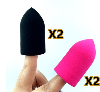 JMT-137226 Hydrophilic Polyurethane Finger Sponge Makeup Puff for Foundation and Concealer