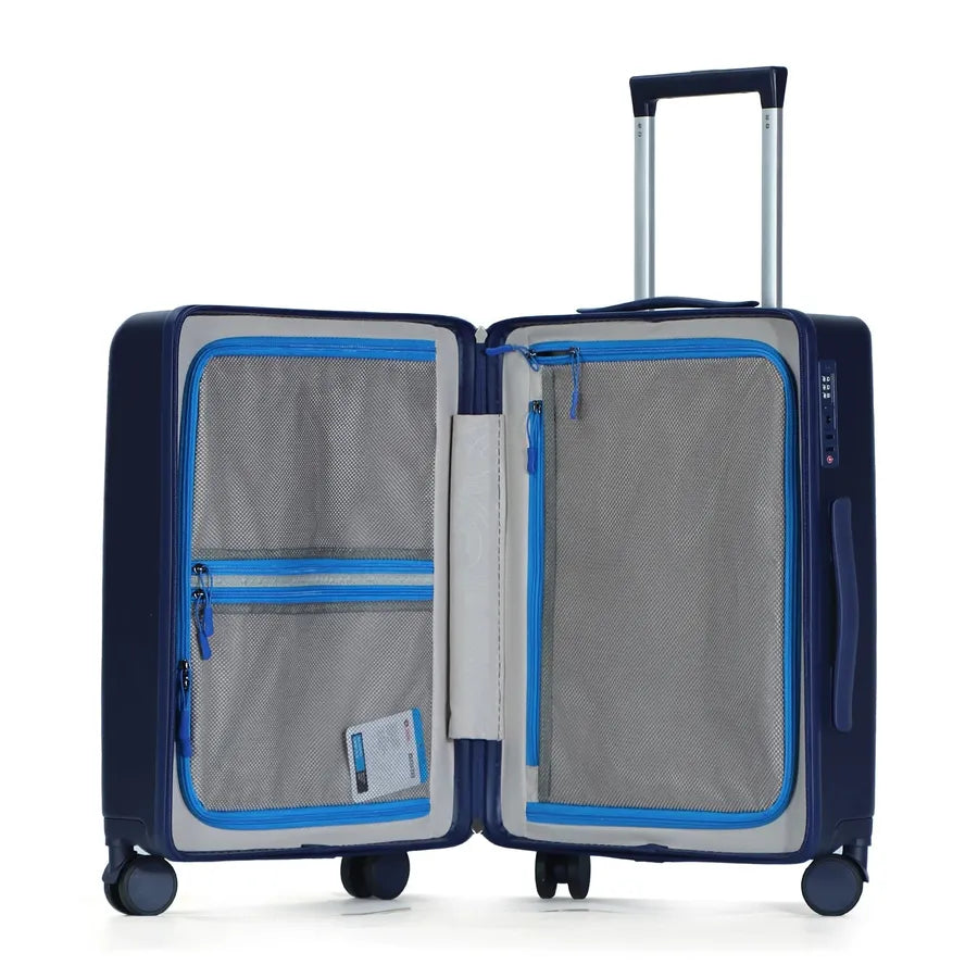 JMT-137482 Lightweight Hard Shell Carry-On Cabin Luggage Suitcase with 4 Wheels
