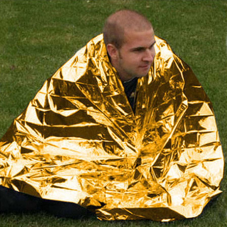 JMT-137802 Emergency Thermal Insulation Blanket – Lightweight PET Aluminum Film Survival Gear