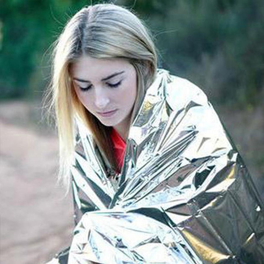 JMT-137802 Emergency Thermal Insulation Blanket – Lightweight PET Aluminum Film Survival Gear