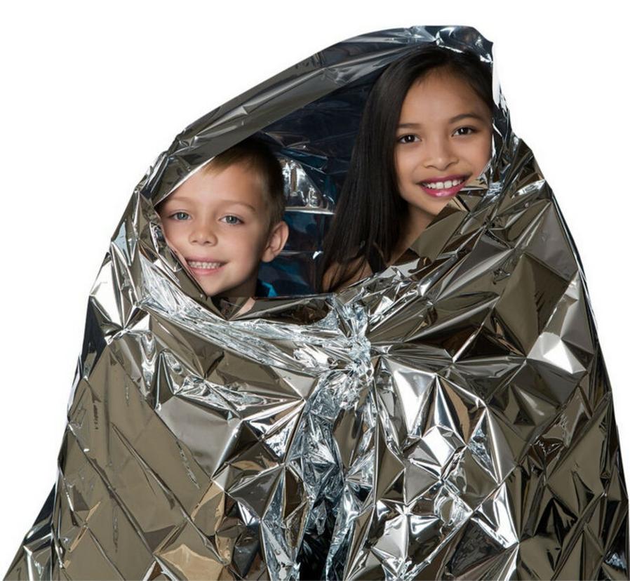 JMT-137802 Emergency Thermal Insulation Blanket – Lightweight PET Aluminum Film Survival Gear