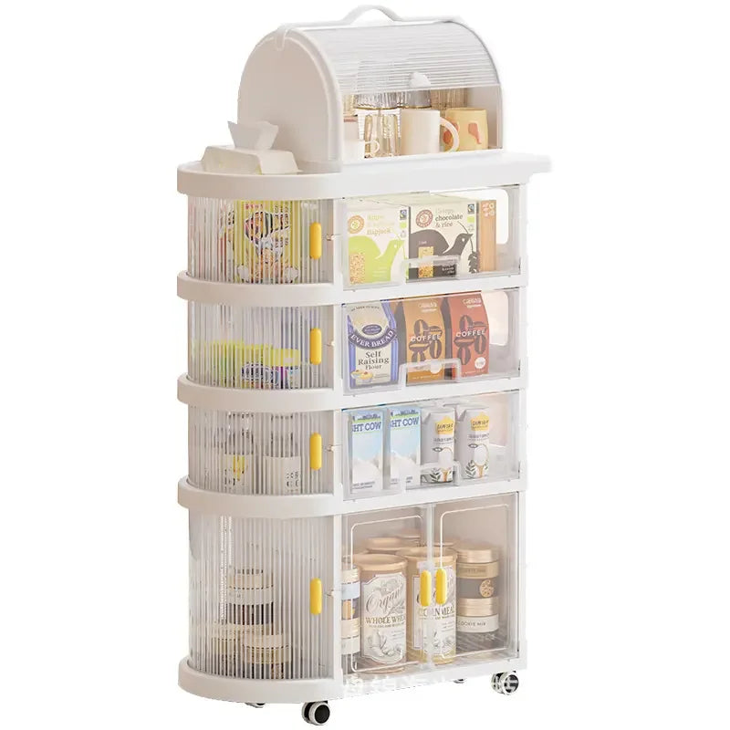 JMT-137866 Removable Plastic Drawer Storage Trolley for Organising Wardrobe with Wheels
